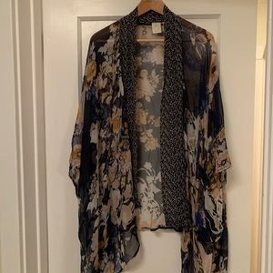 Anthropologie silk kimono